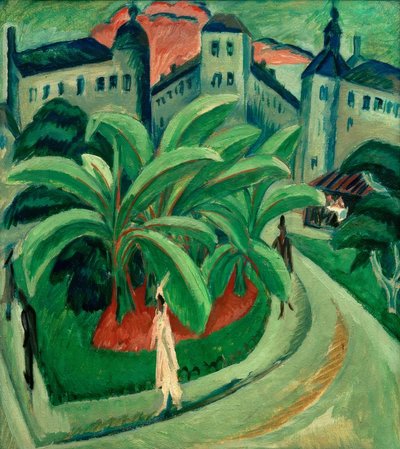 Square in Halle by Ernst Ludwig Kirchner